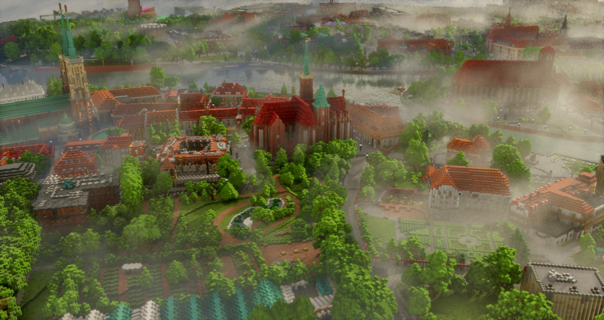Chrzanów odtworzono w Minecraft w skali 1:1 - Build The Earth Poland